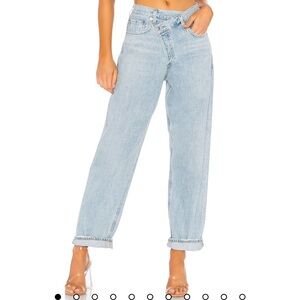 Agolde Criss Cross Upsized Jeans in Suburbia Wash